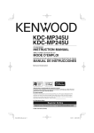Kenwood KDC-MP245U CD Player User Manual