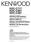 Kenwood KDC-C467 Car Stereo System User Manual