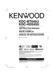 Kenwood KDC-BT645U Car Speaker User Manual