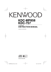 Kenwood KDC-757 CD Player User Manual