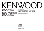 Kenwood KDC-5018 Car Stereo System User Manual