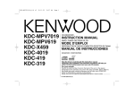 Kenwood KDC-4019 Car Stereo System User Manual