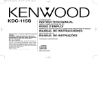 Kenwood KDC-115S Stereo System User Manual