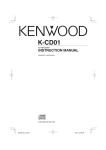 Kenwood K-CD01 CD Player User Manual