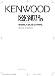 Kenwood KAC-PS811D Stereo Amplifier User Manual