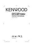 Kenwood DPX-MP7090U Car Stereo System User Manual