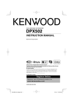 Kenwood DPX502 CD Player User Manual