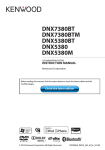 Kenwood DNX7380BT GPS Receiver User Manual