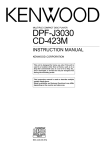 Kenwood CD-423M Stereo System User Manual