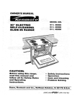 Kenmore 790.7946 Range User Manual