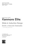Kenmore 790-4501 Cooktop User Manual