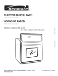 Kenmore 790. 4045 Oven User Manual