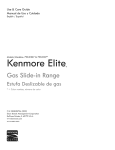 Kenmore 790.3106 Range User Manual