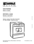 Kenmore 790.3103 Range User Manual