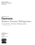 Kenmore 73151 Refrigerator User Manual