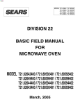 Kenmore 721.626424 Microwave Oven User Manual