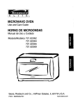 Kenmore 721.62362 Microwave Oven User Manual