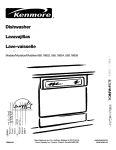 Kenmore 665.16652 Dishwasher User Manual