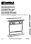 Kenmore 665.15772 Dishwasher User Manual