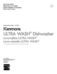 Kenmore 665.1301 Dishwasher User Manual