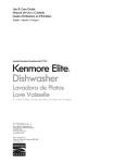 Kenmore 630.7793 Dishwasher User Manual