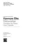 Kenmore 630.1395 Dishwasher User Manual