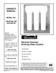 Kenmore 625.38575 Water Dispenser User Manual