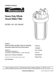 Kenmore 625.38448 Water Dispenser User Manual