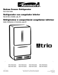 Kenmore 596.52673200 Refrigerator User Manual