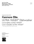 Kenmore 587.161600 Dishwasher User Manual