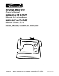 Kenmore 385.15512 Sewing Machine User Manual