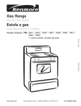 Kenmore 362.7562 Range User Manual