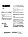 Kenmore 29701 Freezer User Manual