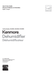 Kenmore 253.25002 Dehumidifier User Manual