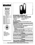 Kenmore 153.337114 Water Heater User Manual