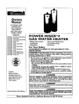 Kenmore 153.337113 Water Heater User Manual