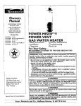 Kenmore 153.335846 Water Heater User Manual