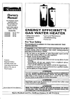 Kenmore 153.33429 Water Heater User Manual