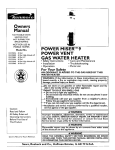 Kenmore 153.332960HA Water Heater User Manual