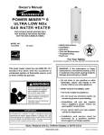 Kenmore 153.33066 Water Heater User Manual