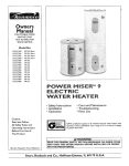 Kenmore 153327166 30 GAI SHORT Water Heater User Manual
