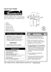 Kenmore 119.163018 Gas Grill User Manual