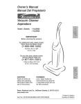 Kenmore 116.35922 Vacuum Cleaner User Manual