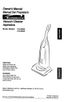 Kenmore 116.35622 Vacuum Cleaner User Manual