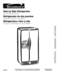 Kenmore 10653082300 Refrigerator User Manual