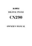 Kawai CA63 Electronic Keyboard User Manual