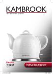 Kambrook KCT110 Hot Beverage Maker User Manual