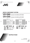 JVC UX-G60 Speaker System User Manual
