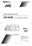 JVC UX-A52R Stereo System User Manual