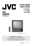 JVC TV 13142 TV VCR Combo User Manual